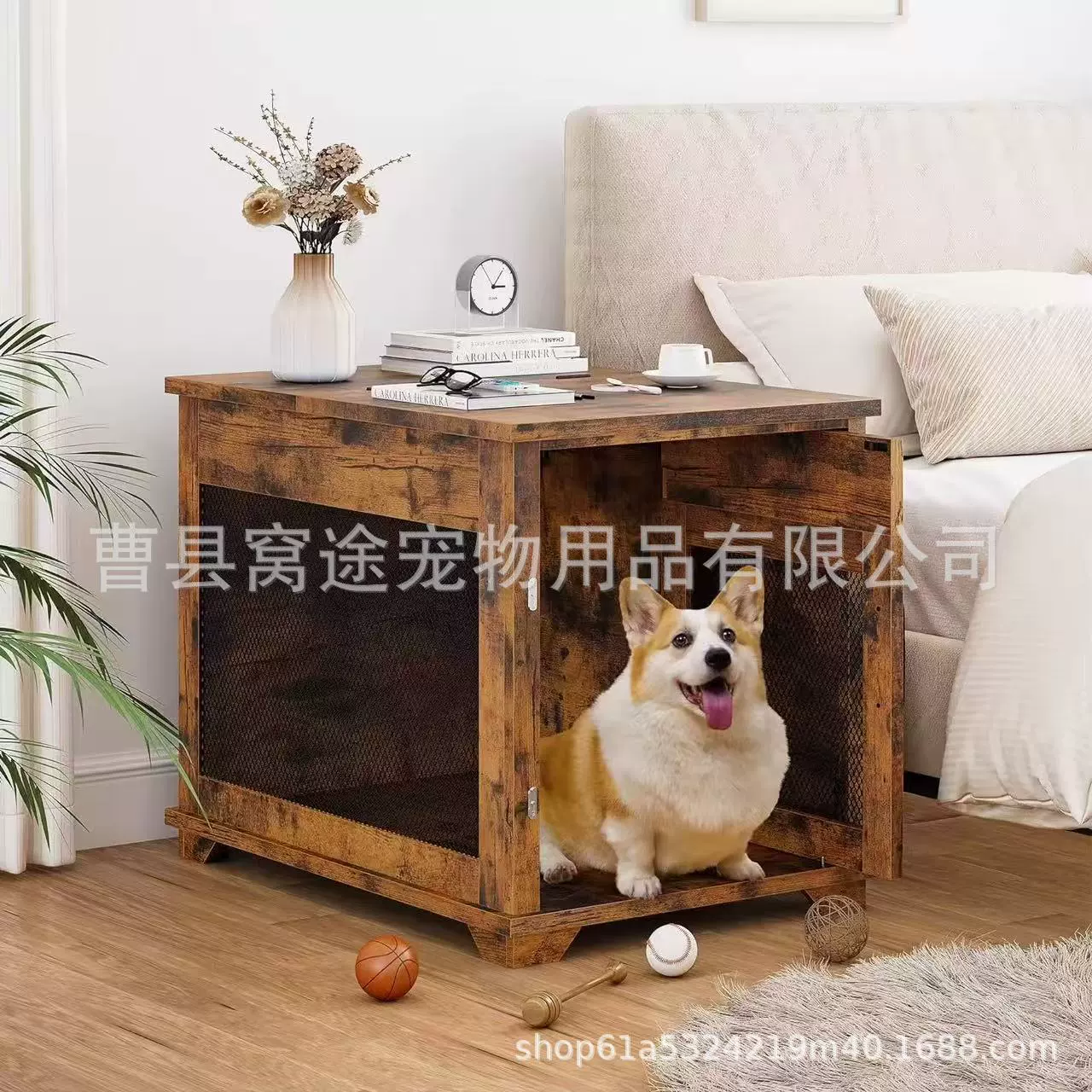 Трансграничное железо и дерево комбинировать мебель для домашних животных питомник