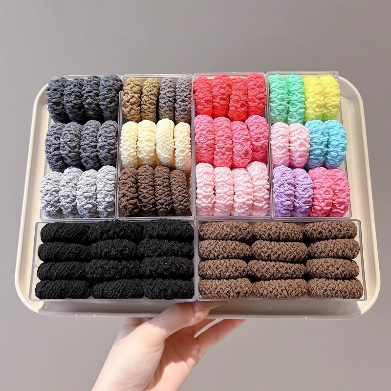 Toalla coreana anillo de cabello de mujer alta elástica correa de correa durable cabello de cabello de adultos de cola de caballo alta cabello de cabello de cabello