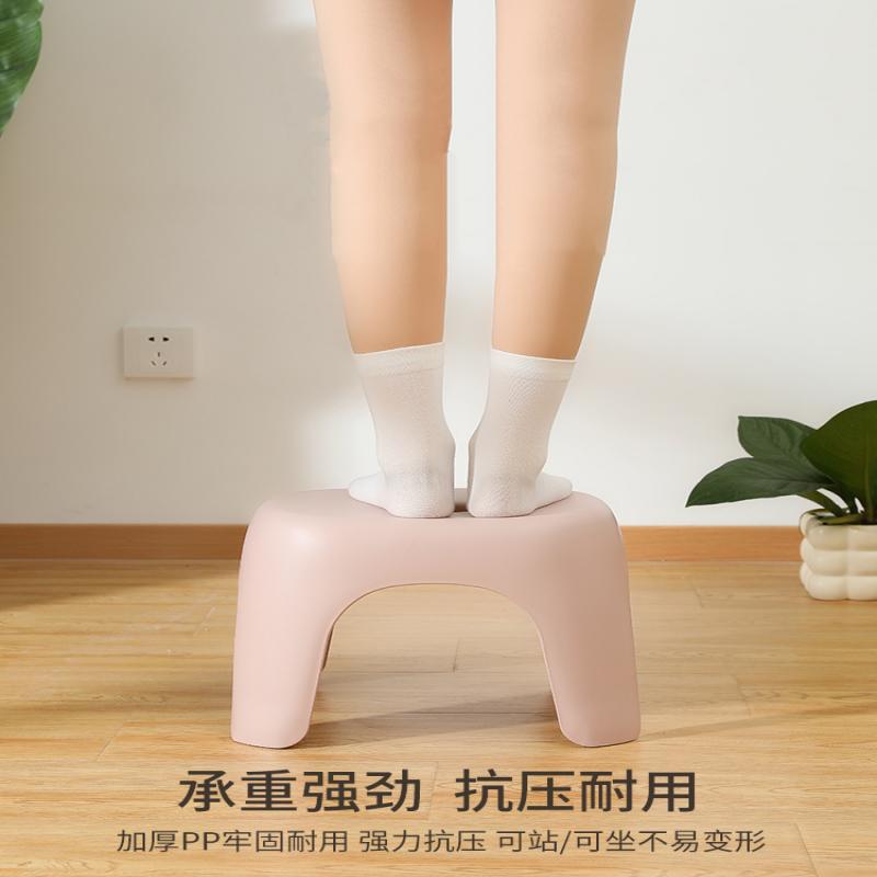 小凳子家用塑料加厚客厅茶几板凳椅子可叠放茶几凳换鞋凳儿童矮凳|undefined