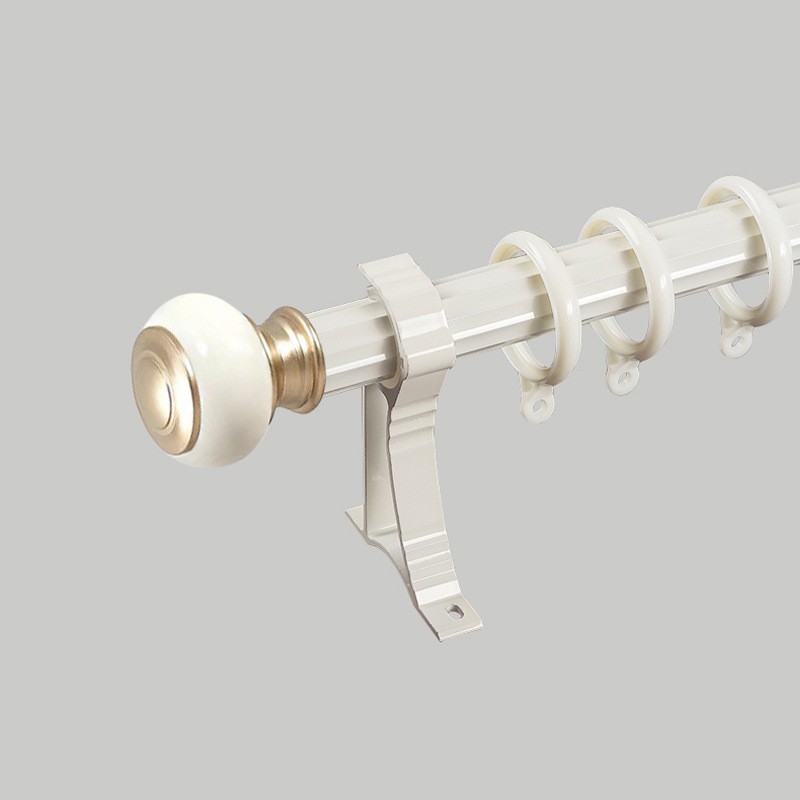 aleación de aluminio gruesa silenciosa cortina galvanizada rieles Roma barra de cortina lateral monorril deslizante Keqiao al por mayor rieles recto