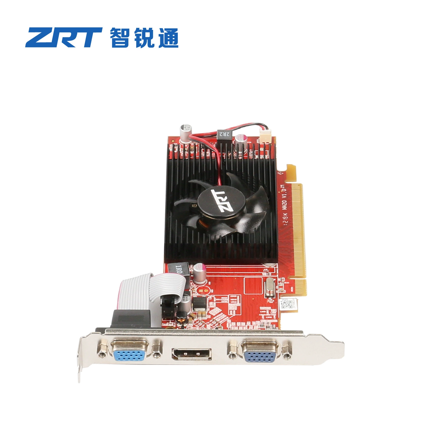AMD многоэкранная графическая карта HD5450 1G 64bit SDRAM 64*16 2VGA+DP PCI-E 16X LP