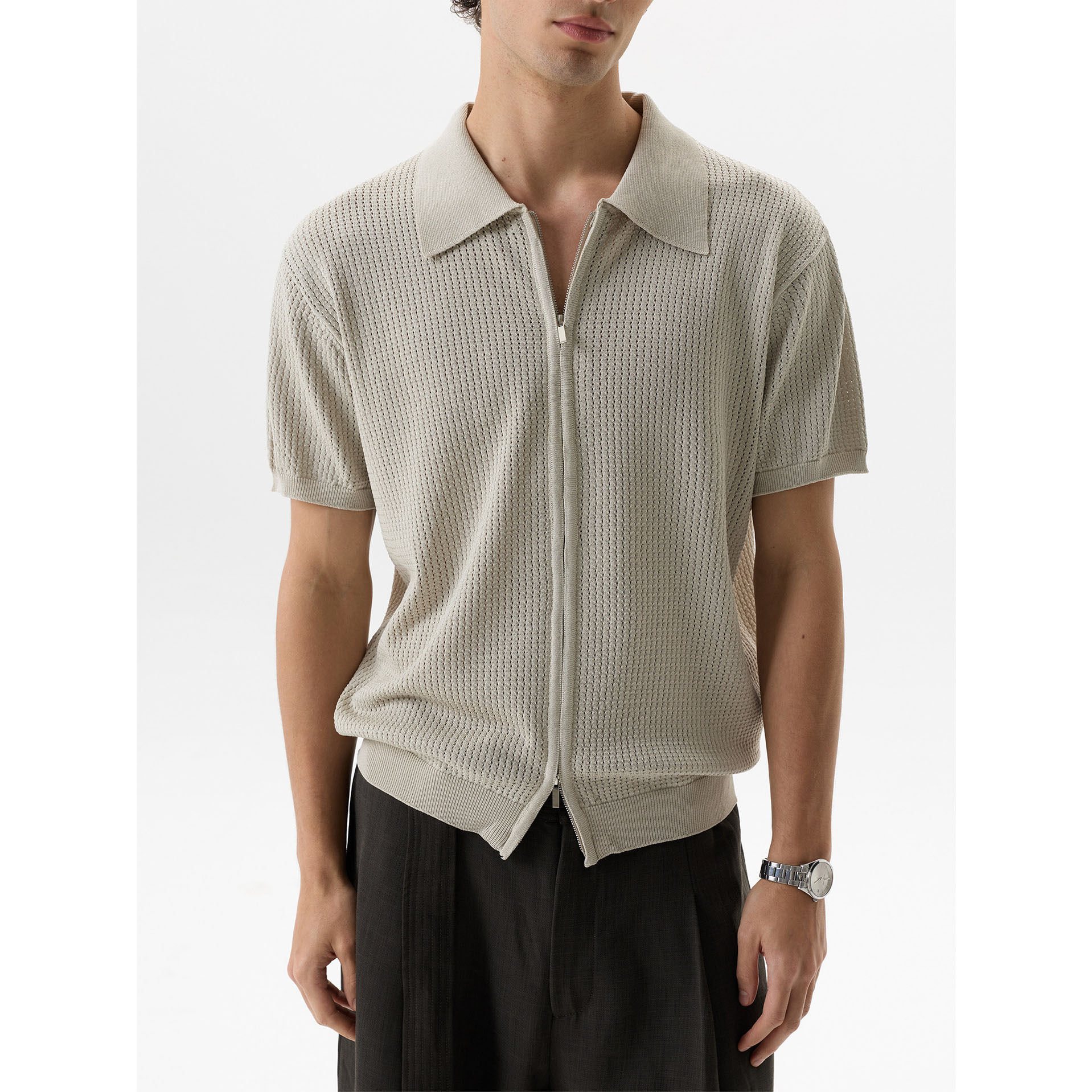 Camisas de polo de manga corta de estilo antiguo, camisetas de jersey de hombre con solapa, texturas de seda de hielo, camisetas de verano, fábrica transfronteriza al por mayor