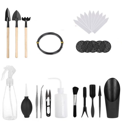 Micro landscape succulent tool set combination plant flower growing supplies gardening tool set succulent maintenance and planting
