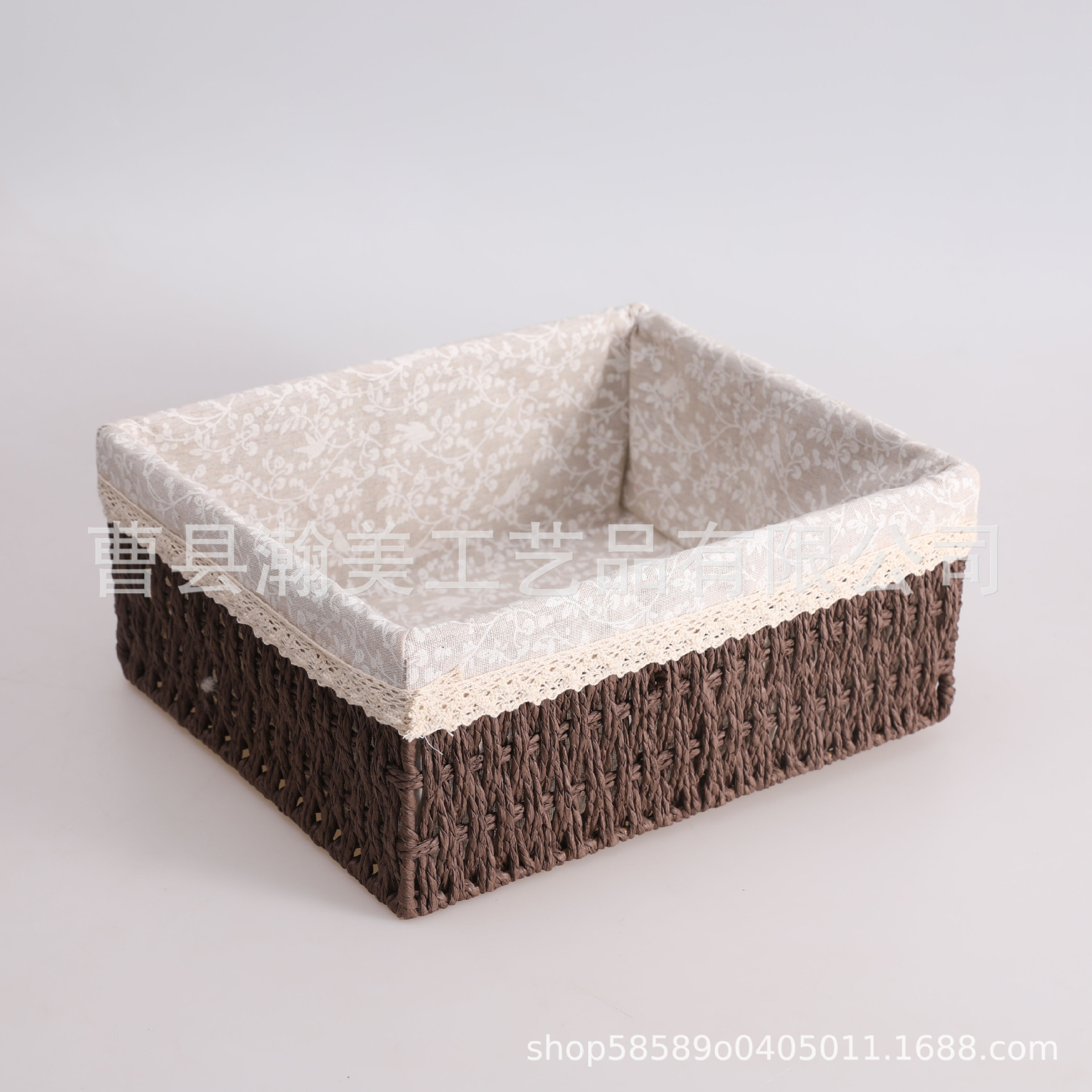 Transfronterizo trenzado cesta de almacenamiento mesa de té caja de almacenamiento bocadillos cosméticos cesta de almacenamiento cajas de almacenamiento trenzadas