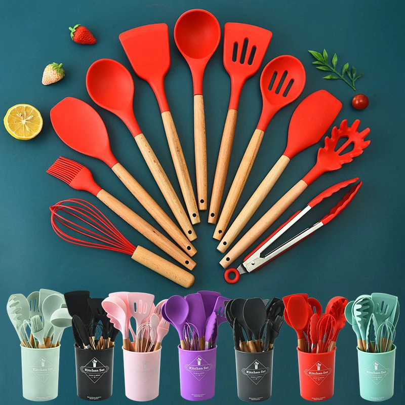 Silicone kitchenware, set, 12 pieces, full set