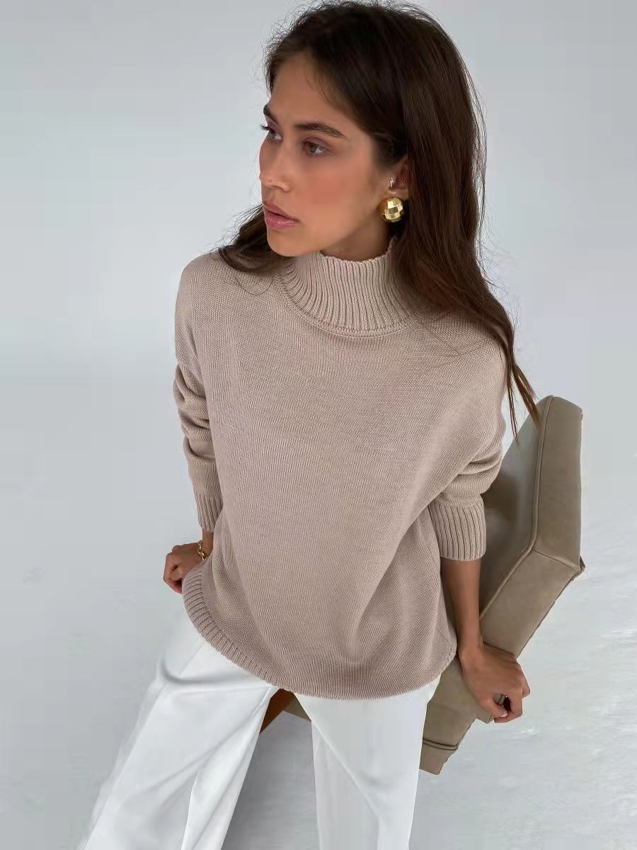 ​​Luxury Lambswool Turtleneck Sweater – Slim Fit Winter Pullover In 9 Seasonal Colors​​_voghion.com