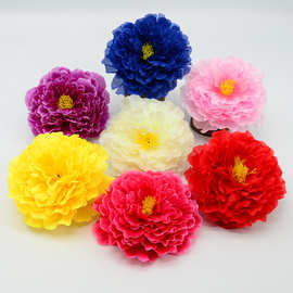 仿真花20CM大牡丹璎珞牡丹舞蹈道具婚礼背景花墙装饰花球绢花批发