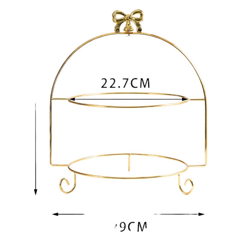 De estilo europeo chino y occidental comida cerámica postre merienda plato merienda té de la tarde japonés multiusos pastel de tres capas plato de fruta estante