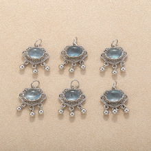 S925���y��Ȼˮ�����{�������i����DIY������������S��ֱ�N