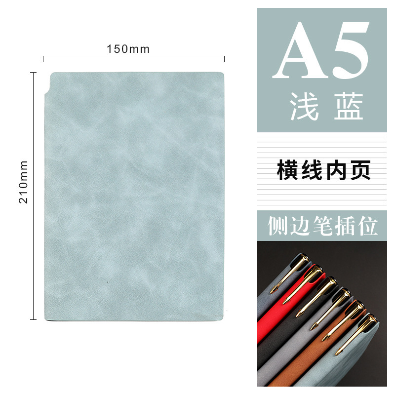 A5ノートはペンを持って柔らかい面を挿入します。|undefined