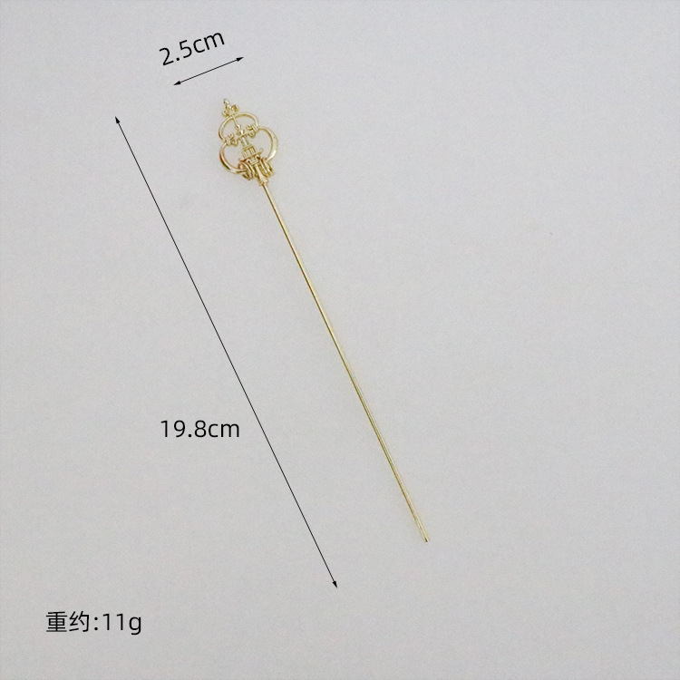 Directly Supplied from the Manufacturer: Four-Sided Staff Imitating the Dharma Monastery, Ksitigarbha Bodhisattva Metal Accessories, Buddha Statue, Deity Statue, Alloy Ritual Instrument Ornament