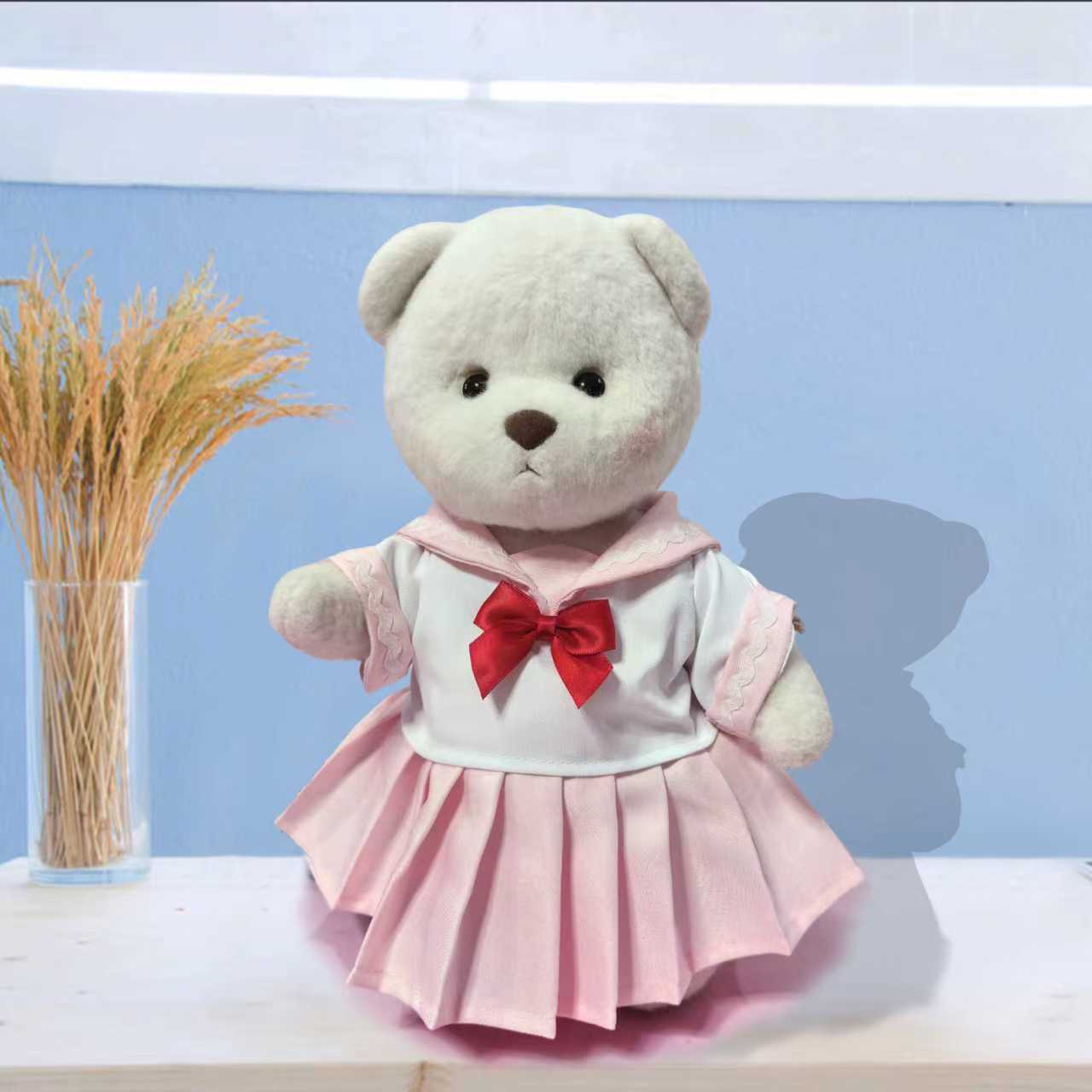 uniforme de estudante rosa / Fantasia de Lena Bear 30CM (apenas fantasia vendida