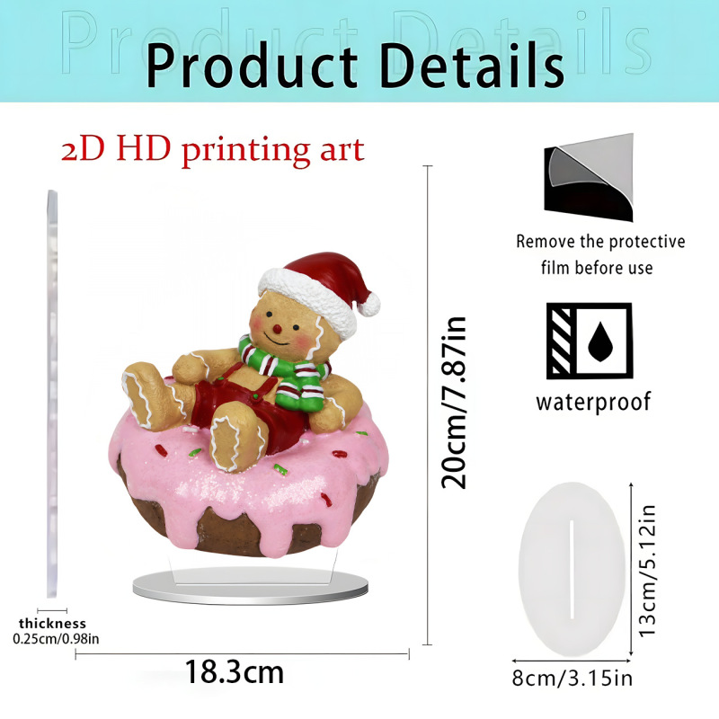 跨境新品独角兽白马和仙子2D亚克力平面立牌家居桌面装饰礼物摆件|undefined