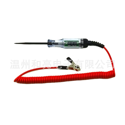 Car electric pen/digital display electric pen 5-120V/maintenance electric pen tool/large DC spring (Avtomobil diaqnostika alətləri) - 5-120v-digital-display-red-spring-wire-card-packaging