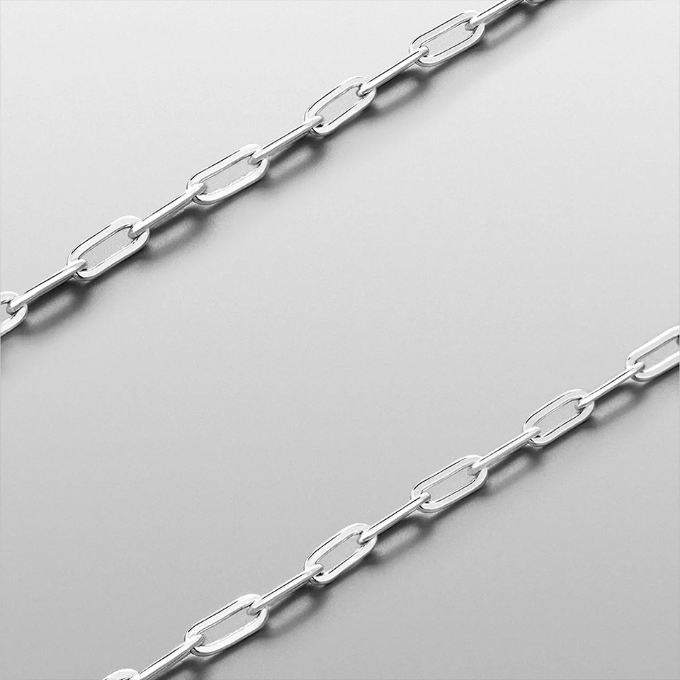 316 Stainless Steel Material Geometric Pattern Wholesale Jewelry Simple Style Classic Style Geometric 316 Stainless Steel 18K Gold Plated White Gold Plated Plating Cable Chain Chain Necklace
