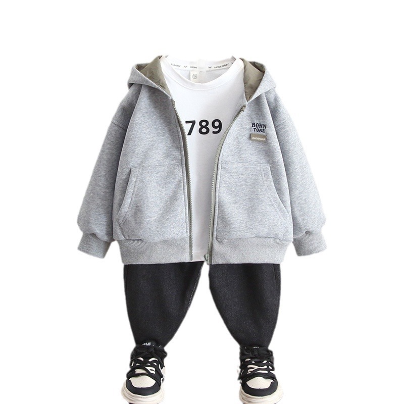 6273 Chaqueta de otoño para niños 2025 Nuevo estilo para niños Chaqueta de suéter de estilo occidental de otoño Cárdigan Primavera y otoño Top para niños