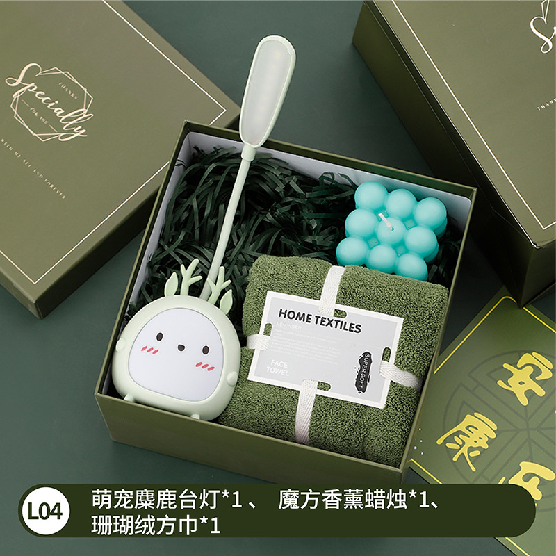 Festival de la diosa Sanba luz verde regalo de mano de lujo empresa Reunión Anual actividad de apertura regalo práctico regalo de cumpleaños de alta gama