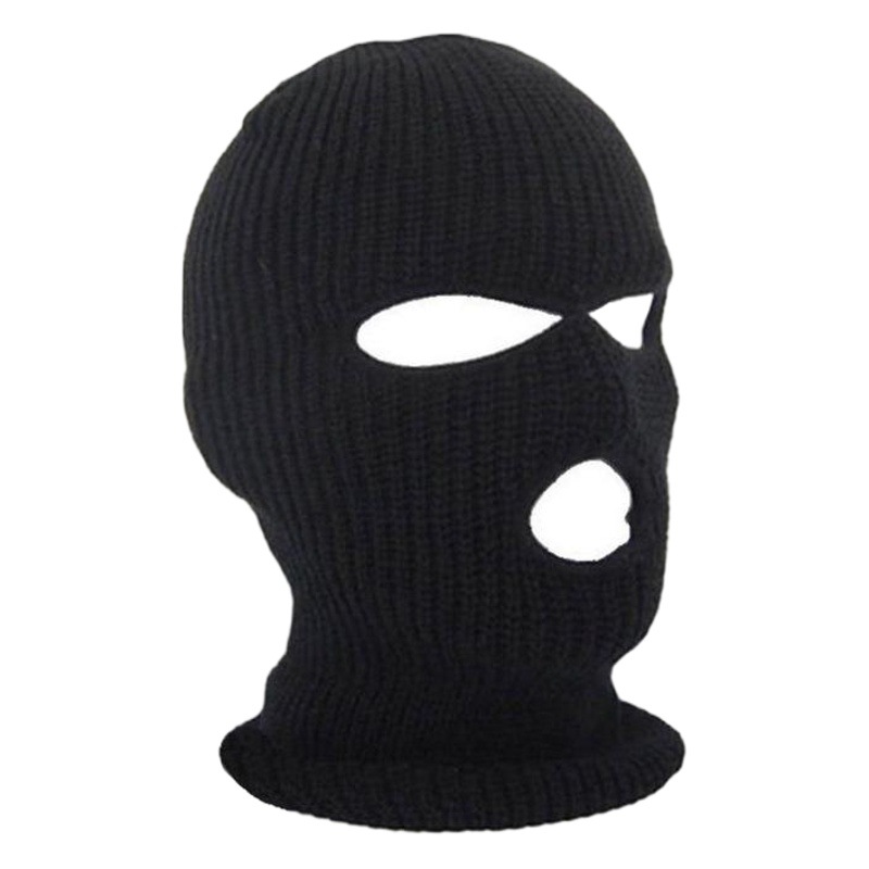 Autumn and Winter Warm Face Masks in Stock, Ski Cold-Proof Cycling Three-Hole Knitted Hat, Sports Headgear and Face Mask