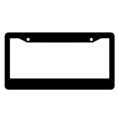 Hot Sale US License Plate Frame Thickened Aluminum Alloy Stainless Steel Carbon Fiber License Plate Frame US License Plate Frame Can Add LOGO (License plate holder/license plate holder) - round-hole-plastic