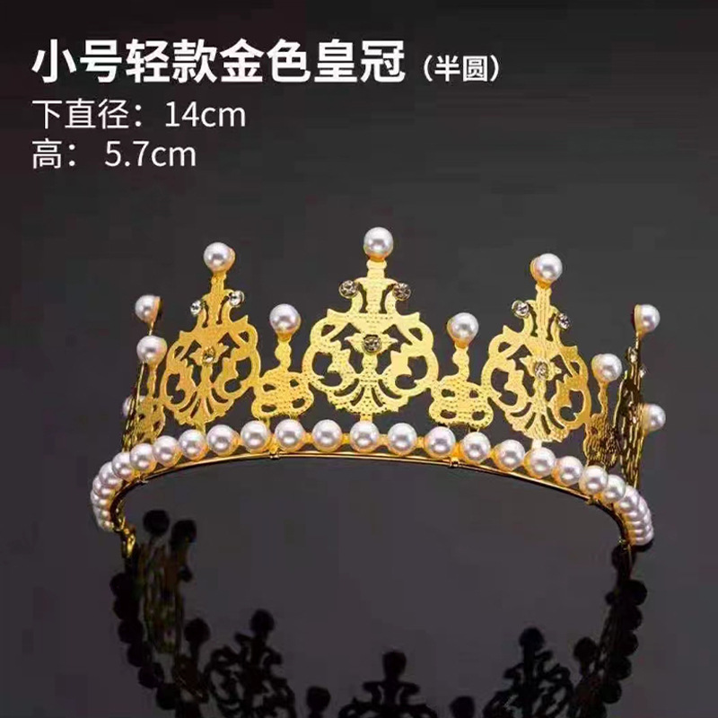 Fábrica directa transfronteriza corona de cabeza de cumpleaños torta de decoración ramo de flores decoración de novia corona de cabeza reina vestido de cumpleaños