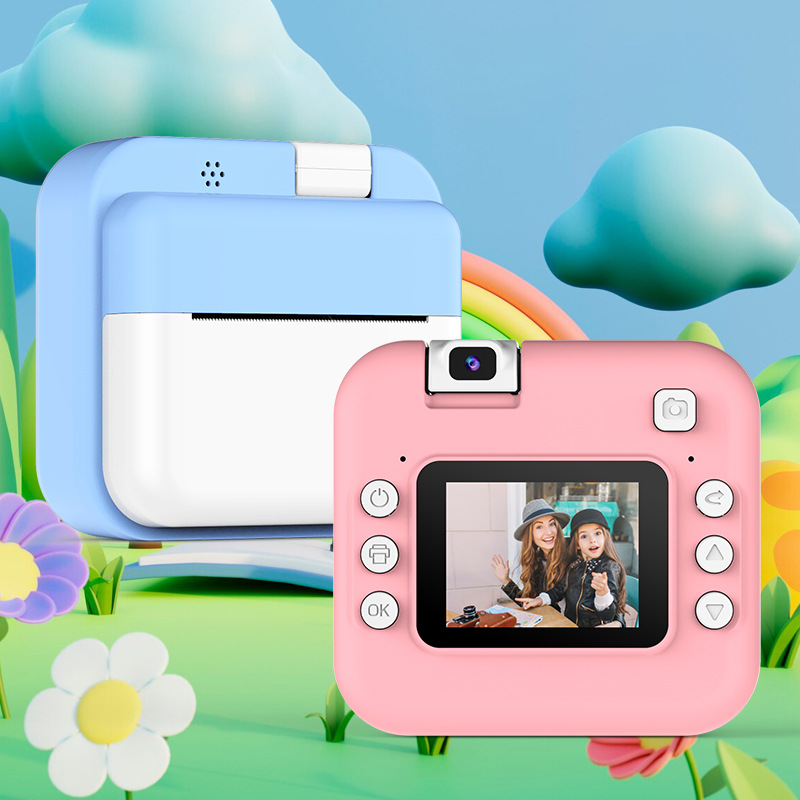 Comercio exterior cámara infantil fotocamera de impresión de dibujos animados lindos HD fotocamera antes y después de la foto personalizada