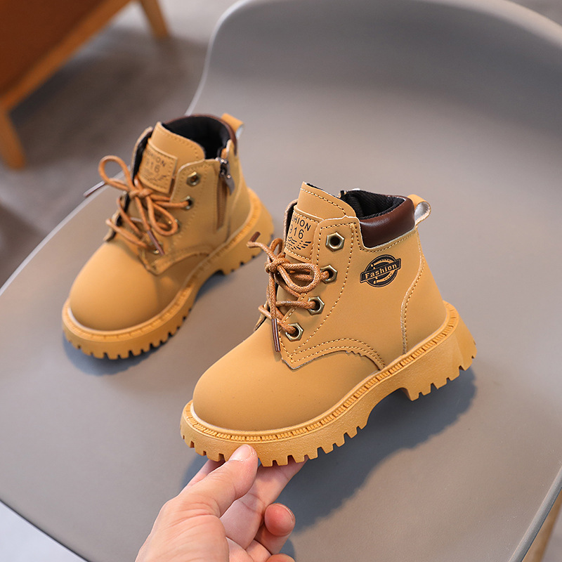 Martin da ragazzo 2023 Edizione coreana Autunno Nuovo Stivali corti da passeggio Piccoli, medi e grandi per bambini morbidi_voghion.com