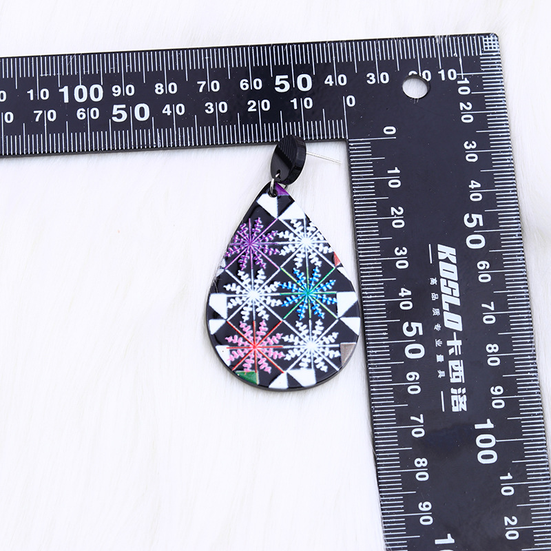 Cute Water Droplets Arylic Printing Women's Drop Earrings 1 Pair display picture 5