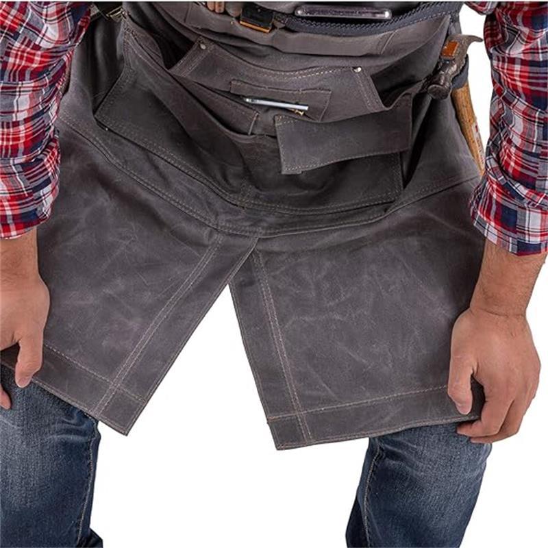 Transfronterizo amazónica cera de lona delantal jardinería carpintero reparación de automóviles pesados ropa de trabajo de carpintería delantal fábrica al por mayor