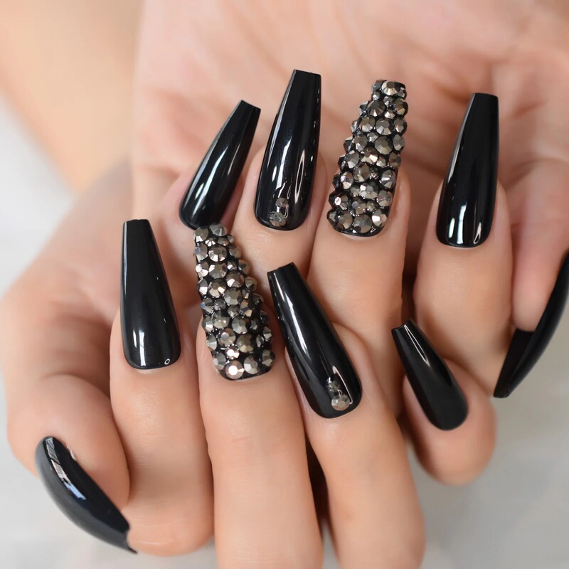 20 Boxed European and American Long Ballet Armor False Nail Wearing Dismantling Coffin Armor Finished Manicure nails nails 20 Boxed European and American Long Ballet Armor False Nail Wearing Dismantling Coffin Armor Finished Manicure nails nails