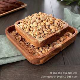 木质餐盘果盘木质水果盘方形托盘干果盘茶盘水果盘