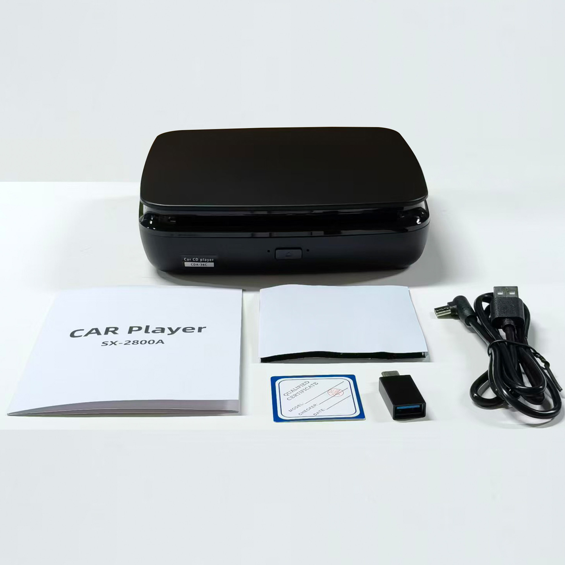 Cross-border car-mounted external CD player with USB connection, portable USB-CD/DVD player, plug and play
