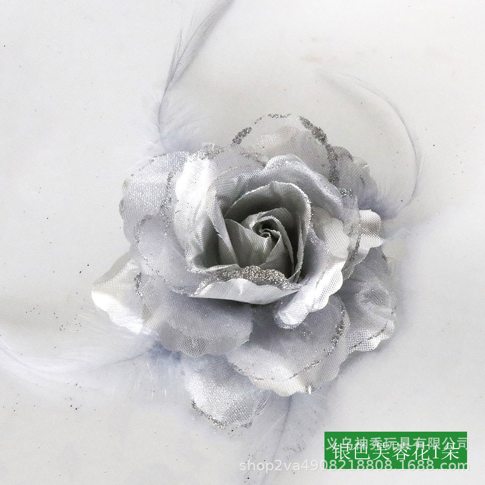 1 tela Rosa flor artificial decoración lirio artificial Hibiscus flor cabeza solo hecho a mano DIY tocado fotografía apoyos