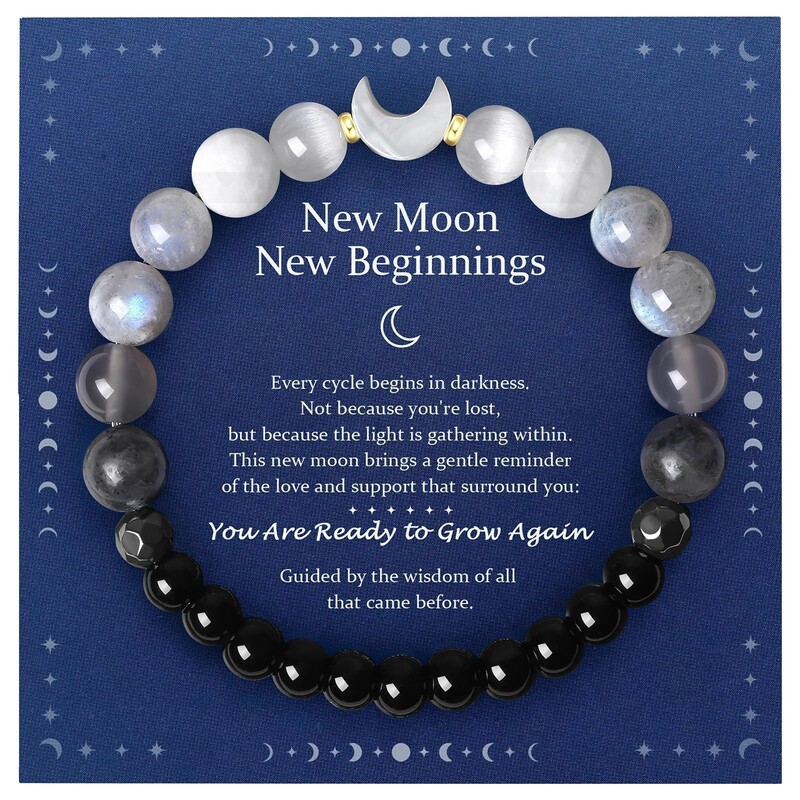 Cross-Border Hot-Selling Obsidian Cat's Eye Stone Beads New Cycle Encouragement Elastic Rope Bracelet Glitter Stone Moon Bracelet for Women Cross-Border Hot-Selling Obsidian Cat's Eye Stone Beads New Cycle Encouragement Elastic Rope Bracelet Glitter Stone Moon Bracelet for Women