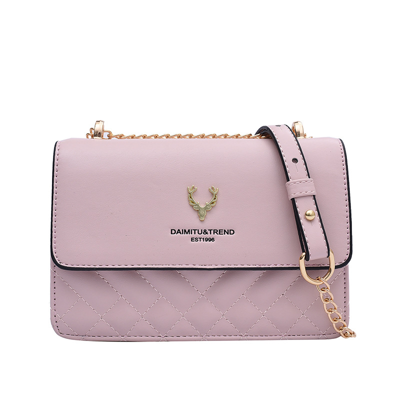 Chanel estilo rombo bordado hilo bolsa para Mujeres Nuevo 2023 hombro mensajero bolsa de San Valentín regalo cadena pequeña bolsa cuadrada
