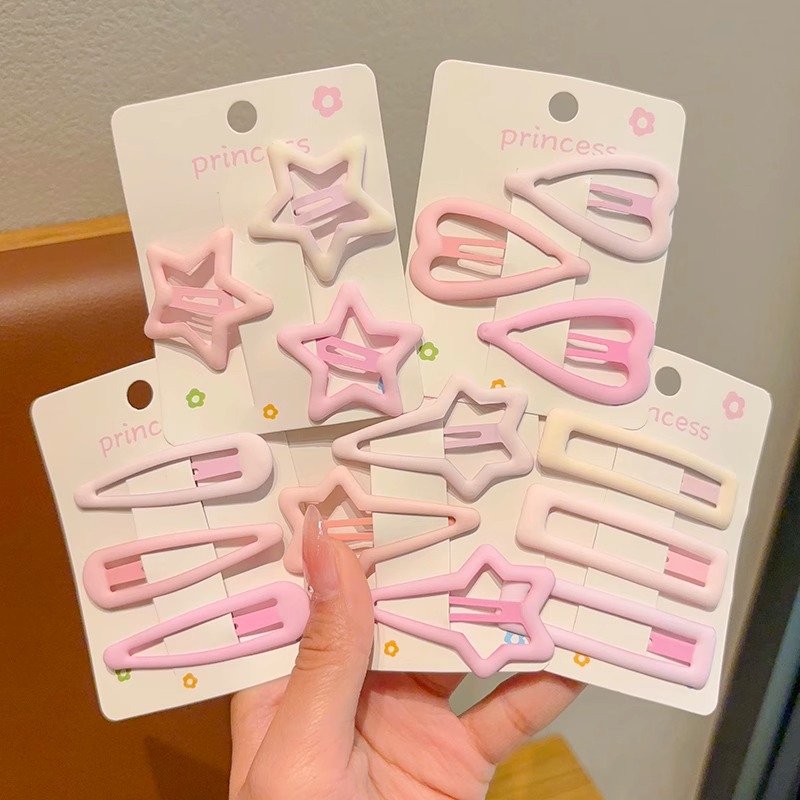 Las niñas lindas de los niños no lastiman el cabello Las niñas de la horquilla de la estrella Bangs frente horquilla tocado bebé roto clip de pelo accesorios para el cabello