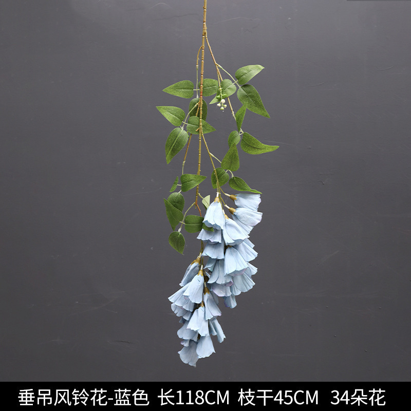 蓝色系仿真花婚礼婚庆场地场景布置道具装饰花艺花材花束假花批发|undefined