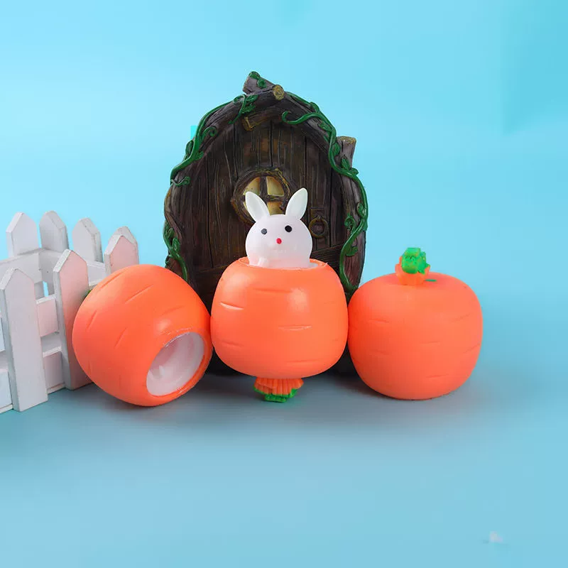 Морковь-слизь, кролик, гаджет, игрушка, интернет-знаменитость, антистресс