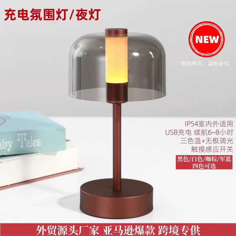 亚马逊爆款跨境创意夜灯厂家户外露营桌灯USB充电氛围小台灯外贸