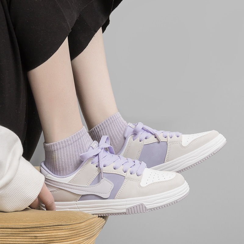 Zapatillas informales de color rosa para estudiantes, zapatos blancos de estilo coreano para mujer, zapatos deportivos informales y versátiles, a la moda, K07, 2022