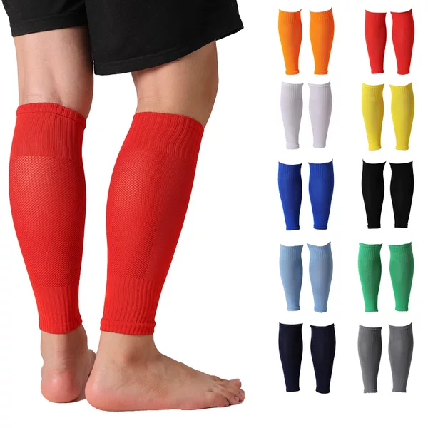 Free Wind Football Shin Guard Socks Mesh Calf Sleeves Shin Guard Holder Breathable