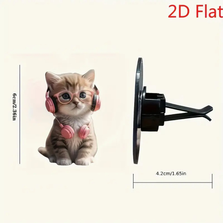 Comercio exterior transfronterizo suéter gatito productos acabados ventilador clips decoración de automóviles perfume adorable acrílico decoración impermeable image 79