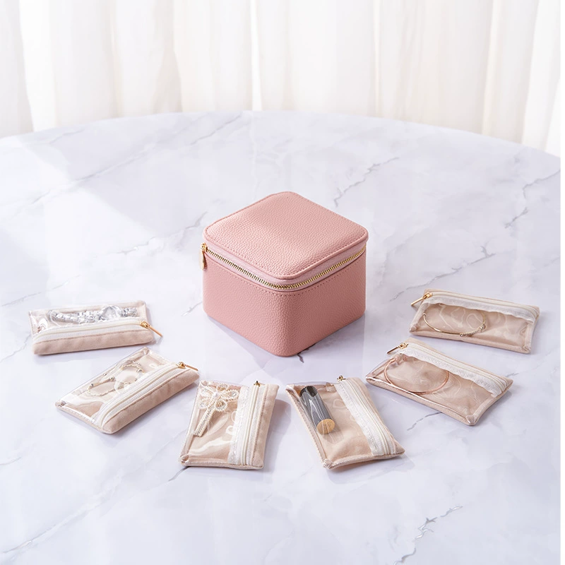 2025 новых сережек, сережек, колец, шкатулка для хранения ювелирных изделий, портативная дорожная многофункциональная сумка для хранения, шкатулка для драгоценностей