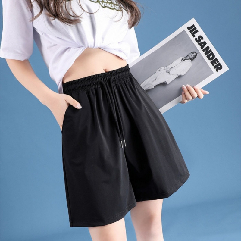 Pantalones de mujer de verano delgados rápidos secos de yoga para correr en pantalones cortos deportivos de moda para usar en casa fábrica de comercio exterior