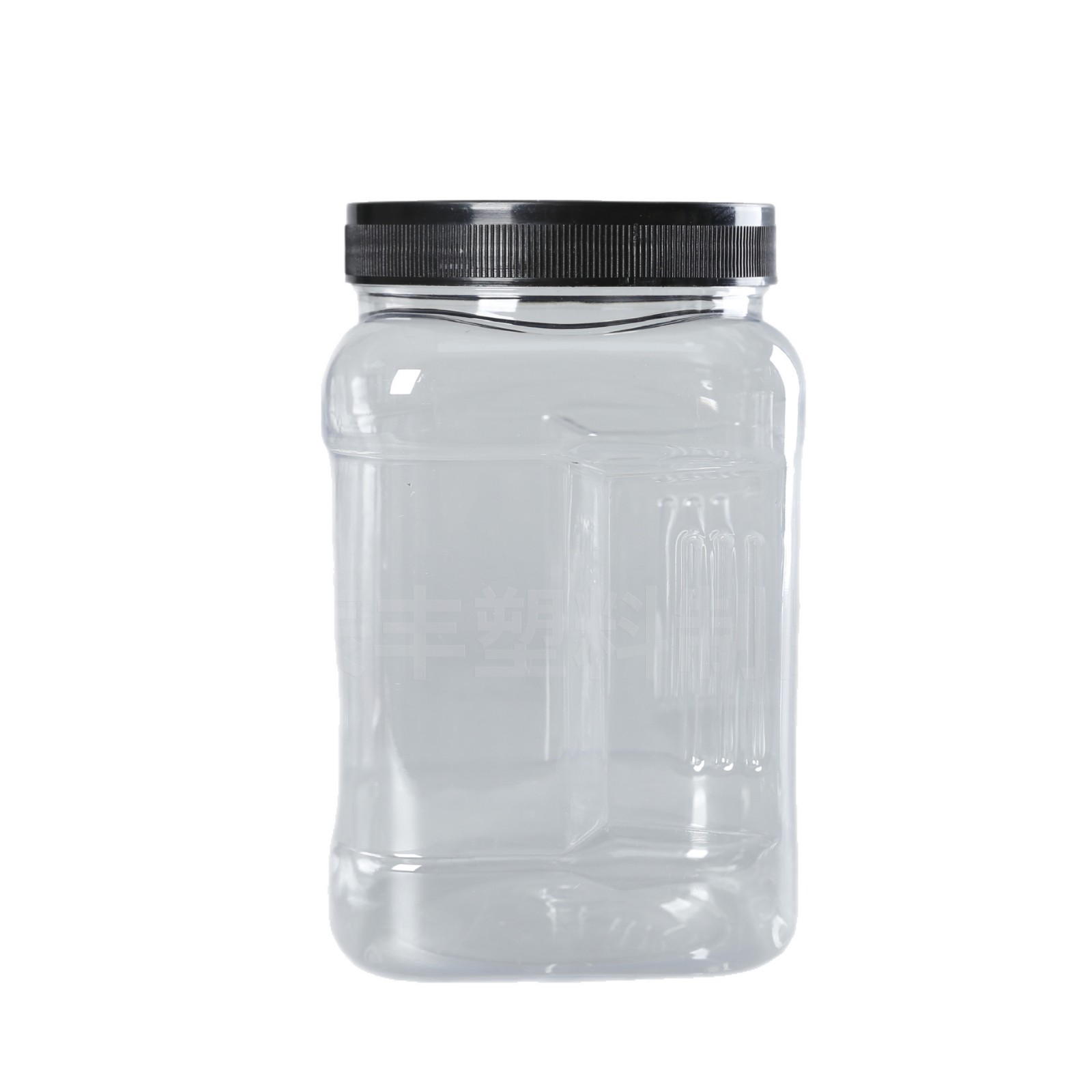 Latas selladas de cereales diversos 1l botella cuadrada de agarre a mano botella de miel de plástico 1 litro de almacenamiento de latas de embalaje de fritura de nueces