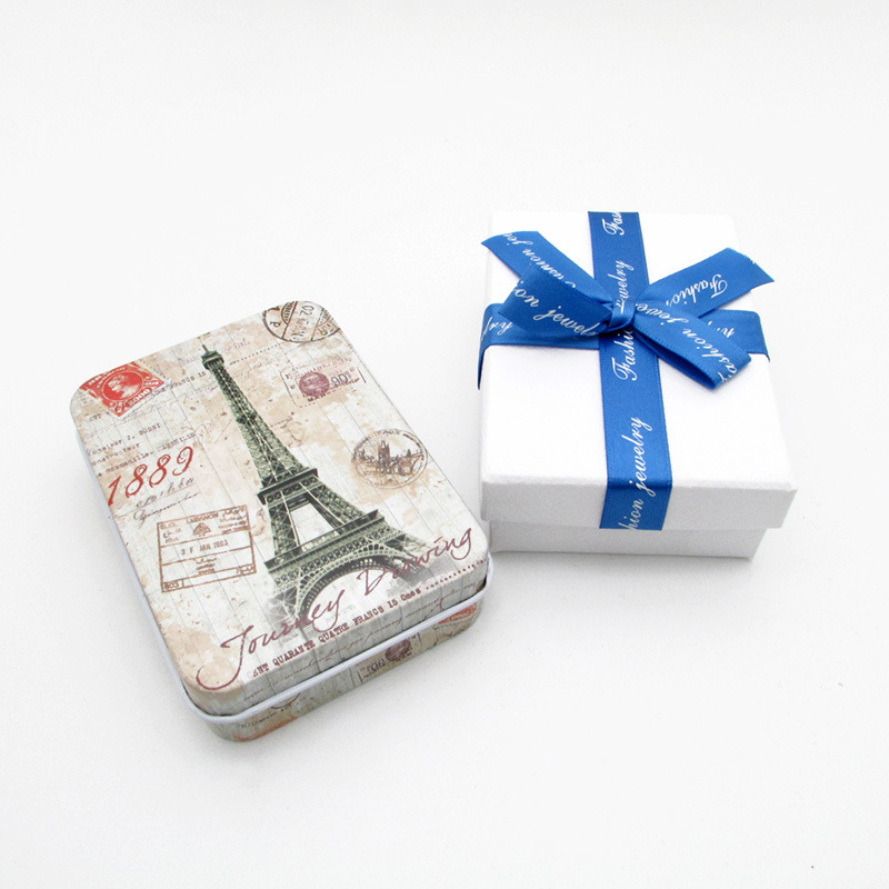 代发货包装专拍复古饰品天地盖马口铁盒 一件代发包装盒