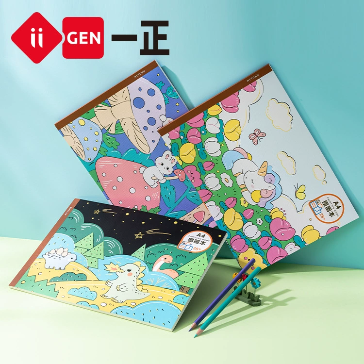 Stationery, book with pictures for elementary school students painting, increased thickness, graffiti