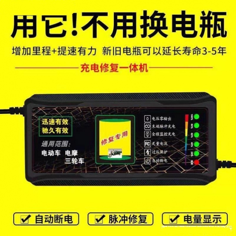 充電自動三輪電気自動車電源オフ 72V48V 車両ユニバーサル高速 60V 充電器ホイールバッテリー車|undefined