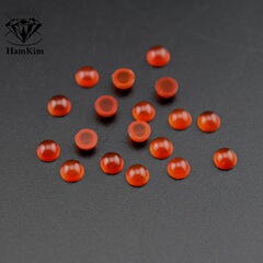天然紅瑪瑙円形1.5-3平底素麺宝石裸石卵面diy工芸品アクセサリー