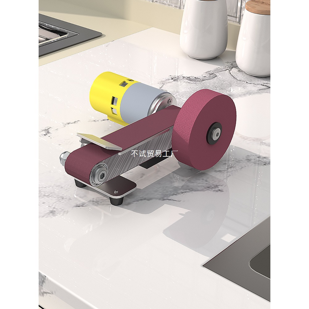 电动磨刀机全自动砂带机小型家用神器砂轮机迷你抛光机台式开刃机