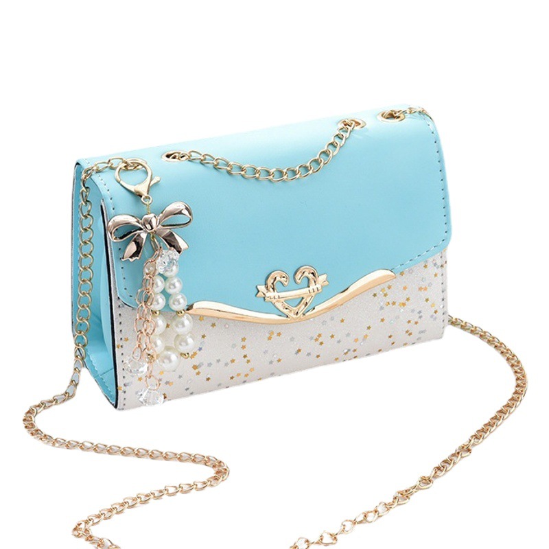Factory Direct Sale Women's Bags 2026 New Cross-Border Sequin Chain Bag Trendy Versatile Shoulder Crossbody Bag Wholesale